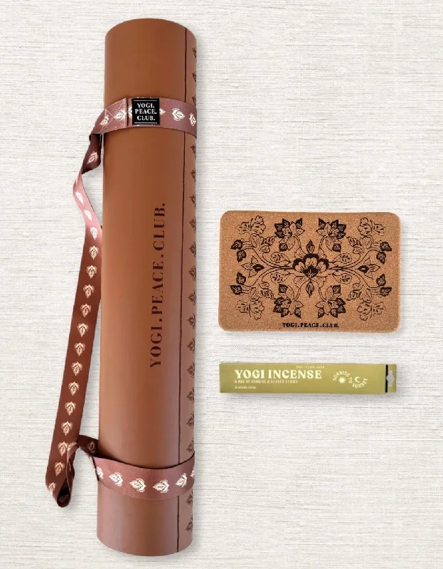 Special Discount 5mm Yoga Pack - Lotus Chai Deluxe Yoga Mat + Block + Strap + Incense Special Discount 5mm Yoga Pack - Lotus Chai Deluxe Yoga Mat + Block + Strap + Incense