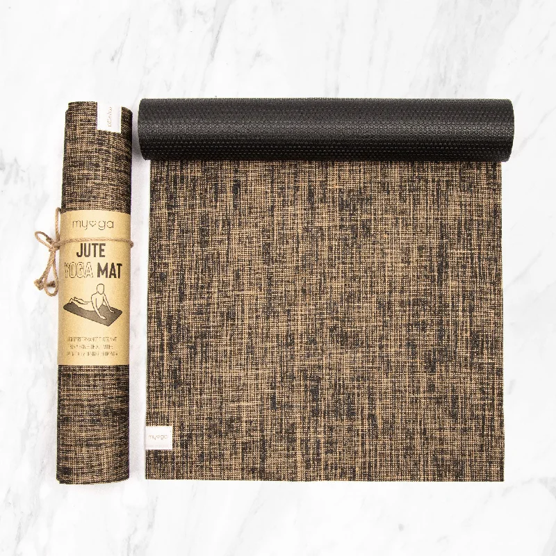 Discount Extravaganza Jute Mat - Black