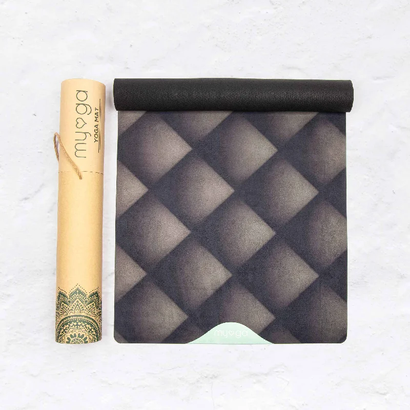 Deal Frenzy Black Luxurious Vegan Suede Yoga Mat