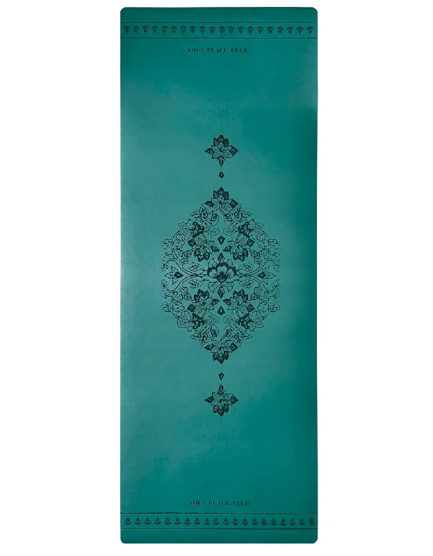 Savings Galore 5 mm Deluxe Lotus Forest Yoga Mat + Strap