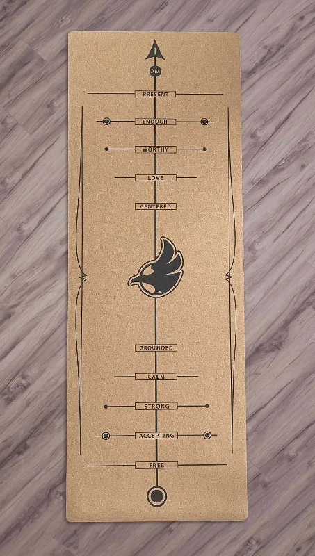 Extra Savings Affirmation Fitness/Yoga Mat - Cork