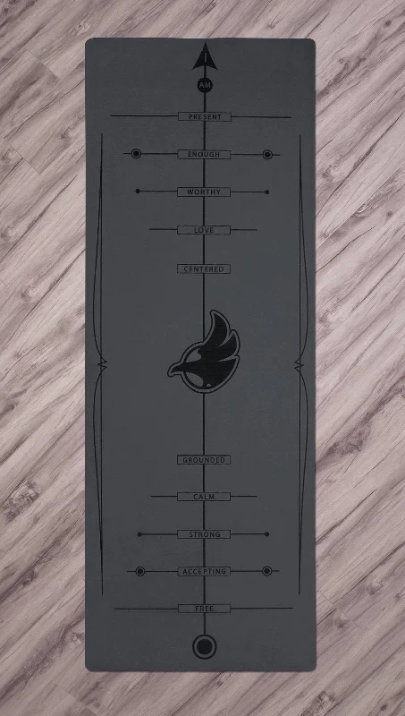 Fantastic Offers Affirmation Fitness/Yoga Mat - Black