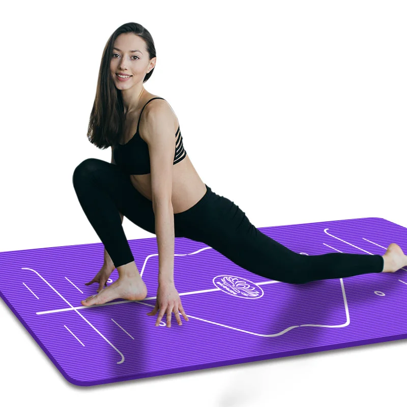 Deal Dash Position Line Premium Yoga Mats Tasteless Non-slip Beginners Exercise Gymnastics
