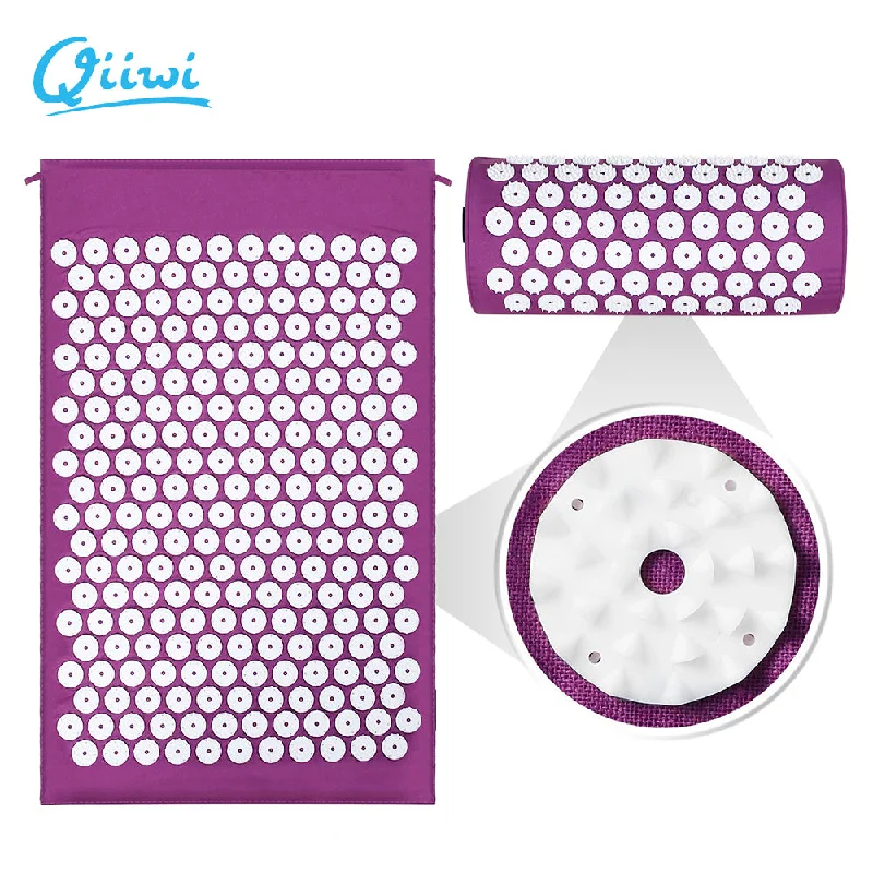 Crazy Deals Dr.Qiiwi Massager Cushion Mat Set For Body back Acupressure Relieve Stress Pain