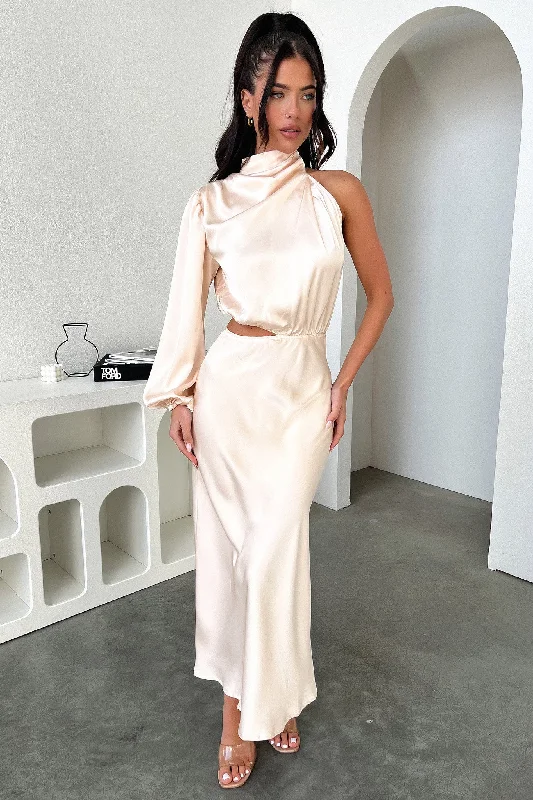 Today Only Atonia Midi Dress - Champagne