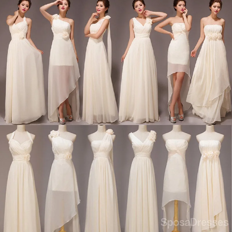 Time-Limited Offer Mismatched Pretty Chiffon Long Different Styles A Line Bridesmaid Dresses, WG118 Time-Limited Offer Mismatched Pretty Chiffon Long Different Styles A Line Bridesmaid Dresses, WG118