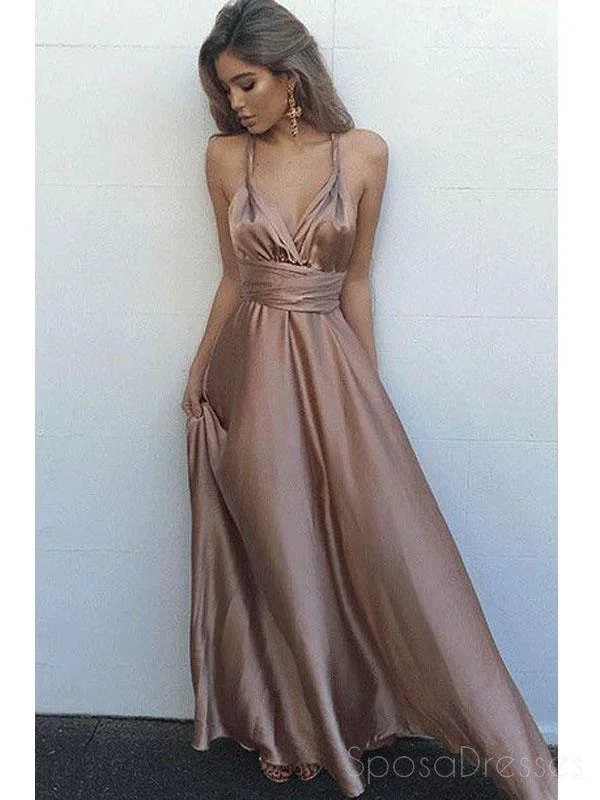 Savings Galore Sexy Backless Evening Prom Dresses, Long Brown Simple  Party Prom Dress, Custom Long Prom Dresses, Cheap Formal Prom Dresses, 17120