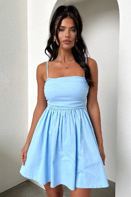 Steals and Deals Miley Mini Dress - Blue