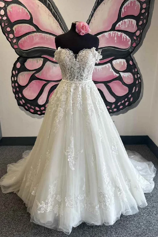 Savings Alert A-Line Strapless Sweetheart Empire-Waist Sleeveless Bohemian Wedding Dress