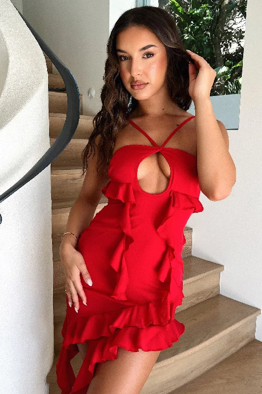 Special Promotion Gabriela Dress - Red
