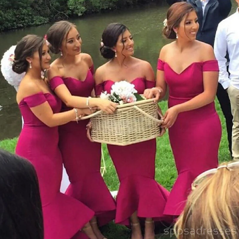 Online Exclusive Unique Online Pretty Sexy Off Shoulder Mermaid Rose Red Bridesmaid Dresses, WG51 Online Exclusive Unique Online Pretty Sexy Off Shoulder Mermaid Rose Red Bridesmaid Dresses, WG51
