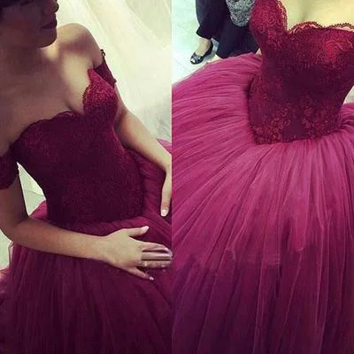 Limited Edition Purple Ball Gown Prom dresses, Long Tulle prom dresses, A line prom dresses, prom dresses 2017, Purple Evening Dresses, 17017