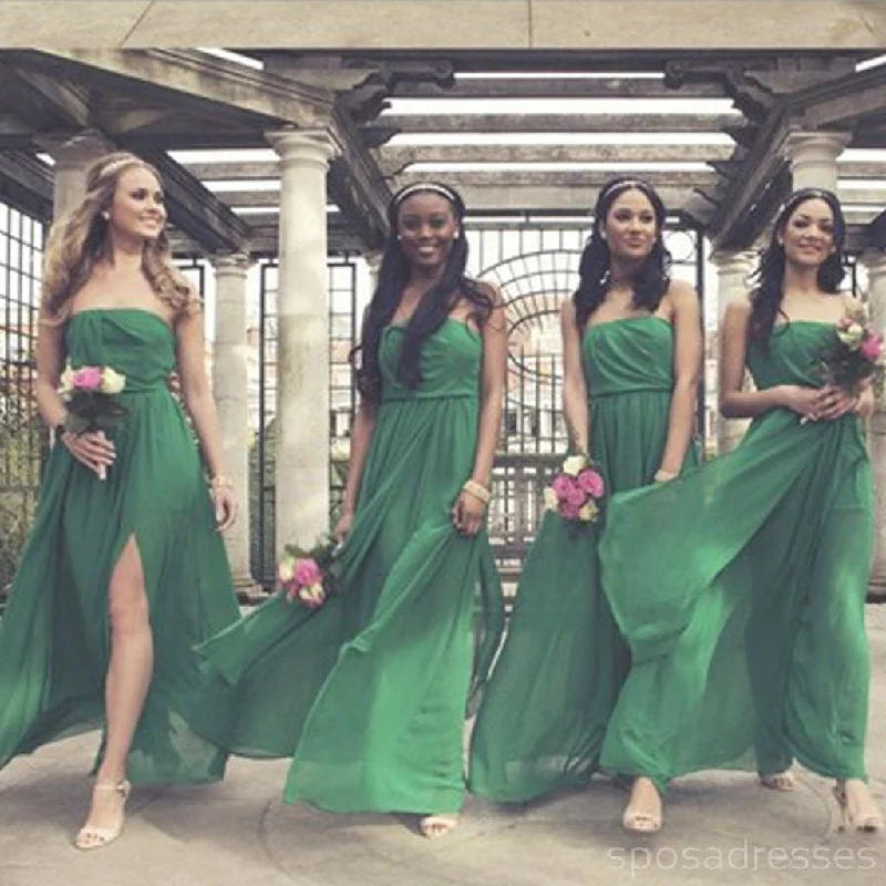 Deal Frenzy On Sale Straight Neckline Green Chiffon Pleating Long Bridesmaid Dresses, WG57 Deal Frenzy On Sale Straight Neckline Green Chiffon Pleating Long Bridesmaid Dresses, WG57