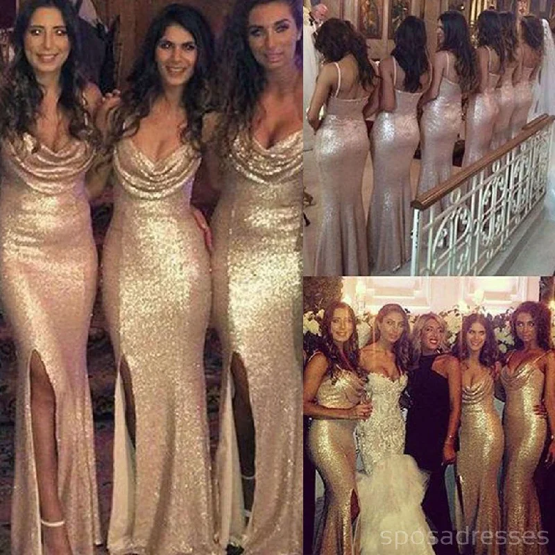 Instant Discount Sexy Seqin Mermaid Side Split Sparkly Long Wedding Party Bridesmaid Dresses, WG26 Instant Discount Sexy Seqin Mermaid Side Split Sparkly Long Wedding Party Bridesmaid Dresses, WG26