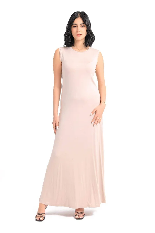 Price Slash Viscose Plain Maxi Dress