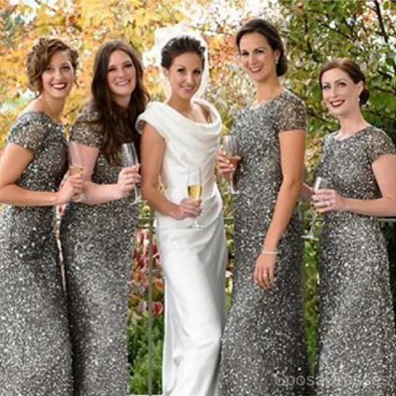 Daily Specials Popular Cheap Cap Sleeve Silver Sequin Sexy Mermaid Bridesmaid Dresses, WG90 Daily Specials Popular Cheap Cap Sleeve Silver Sequin Sexy Mermaid Bridesmaid Dresses, WG90