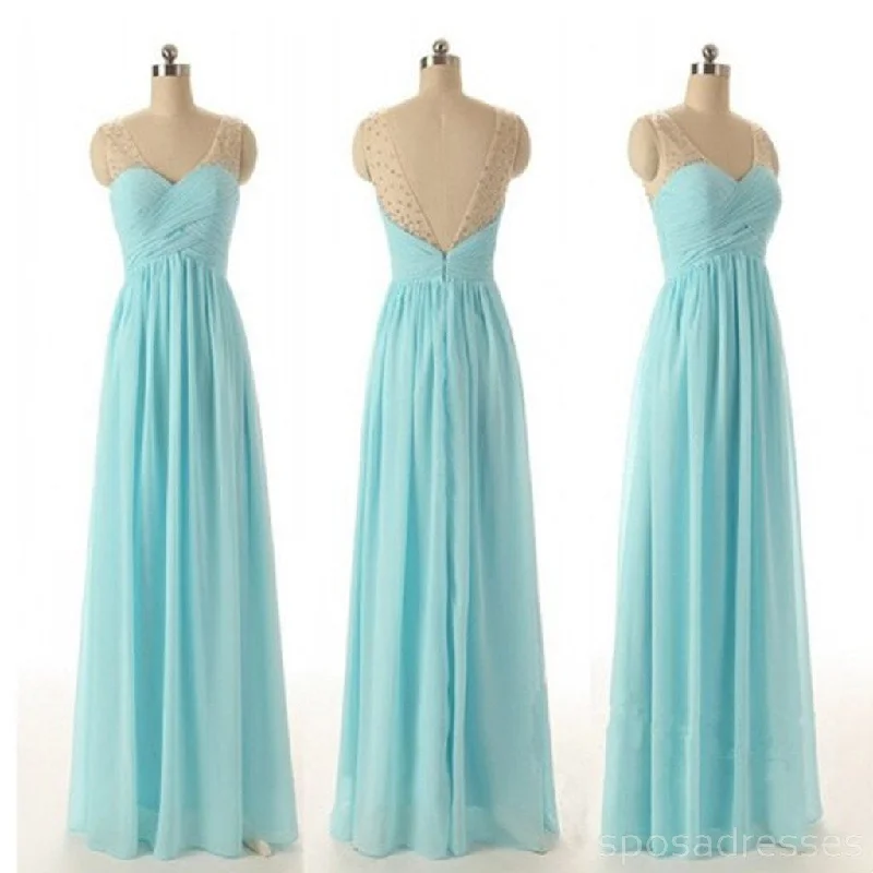 Limited Time Discount Junior Off Shouler V-neck Blue Chiffon Formal Bridesmaid Dresses, WG56 Limited Time Discount Junior Off Shouler V-neck Blue Chiffon Formal Bridesmaid Dresses, WG56