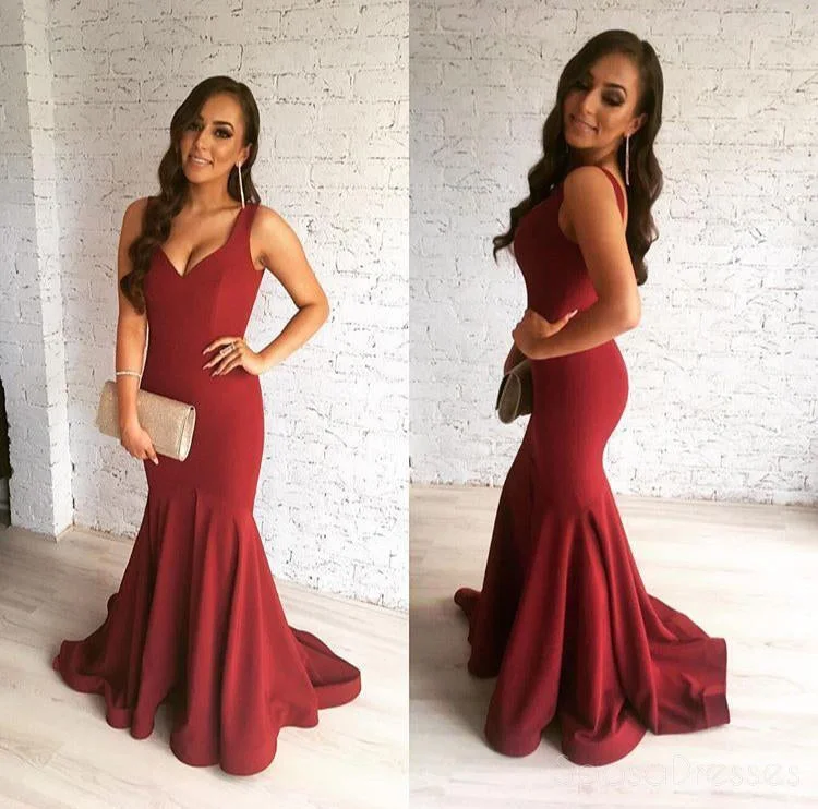 Fantastic Offers Sexy Deep V Neckline Mermaid Evening Prom Dresses, Long Backless Sexy Party Prom Dress, Custom Long Prom Dresses, Cheap Formal Prom Dresses, 17127