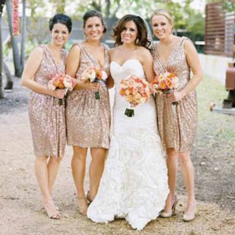 Lowest Prices Best Sale Sequin Off Shoulder V-Neck Shinning Custom Make Bridesmaid Dress, WG13 Lowest Prices Best Sale Sequin Off Shoulder V-Neck Shinning Custom Make Bridesmaid Dress, WG13