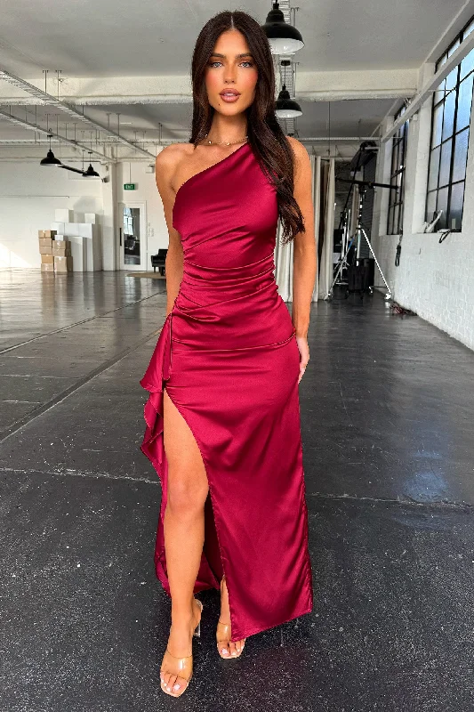 Sneak Peek Sale Elianna Maxi Dress - Burgundy