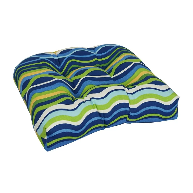 Deal Alert 19-inch U-Shaped Spun Polyester Outdoor Tufted Dining Chair Cushion