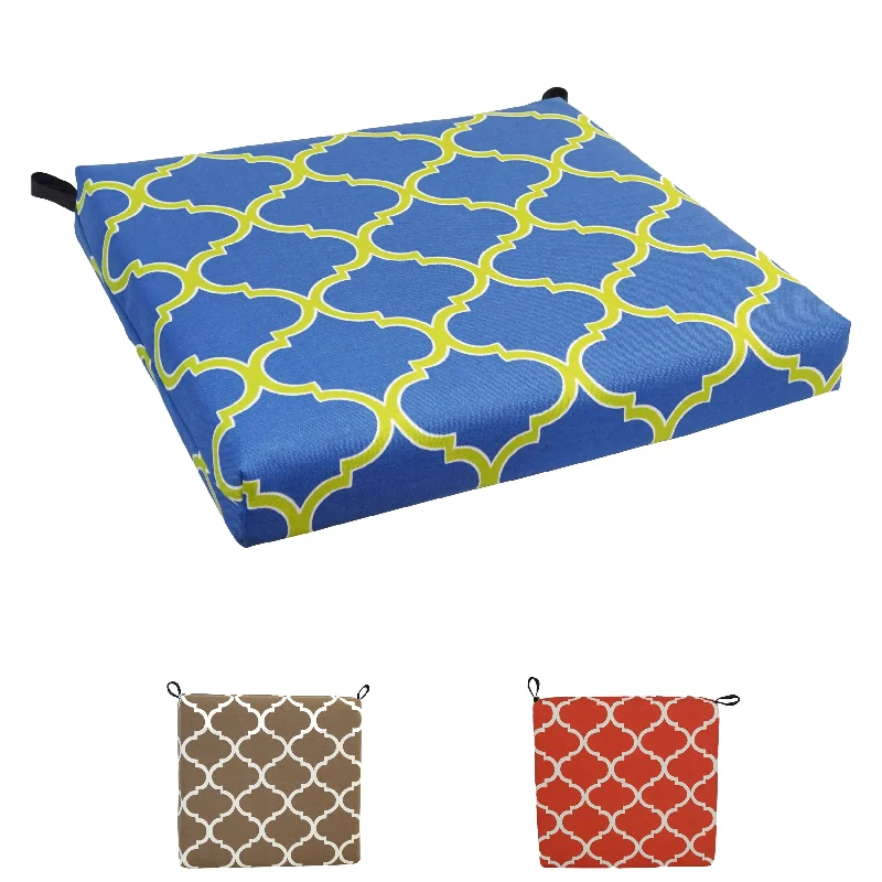 Act Fast 20-inch by 19-inch Patterned Outdoor Chair Cushion - 20 x 19