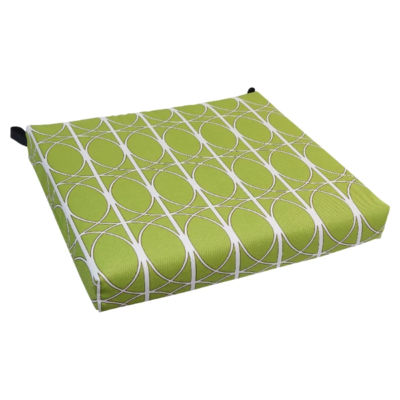 Online Exclusive 20-inch by 19-inch Patterned Outdoor Chair Cushion