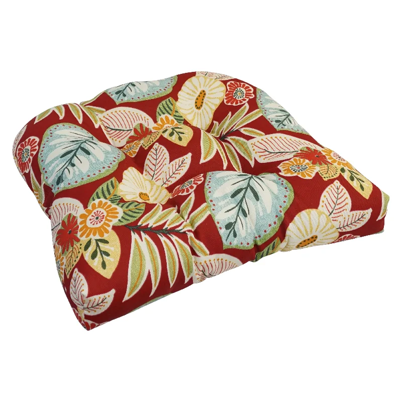 Don't Wait Blazing Needles 19-inch U-Shaped Polyester Outdoor Tufted Dining Chair Cushion Don't Wait Blazing Needles 19-inch U-Shaped Polyester Outdoor Tufted Dining Chair Cushion