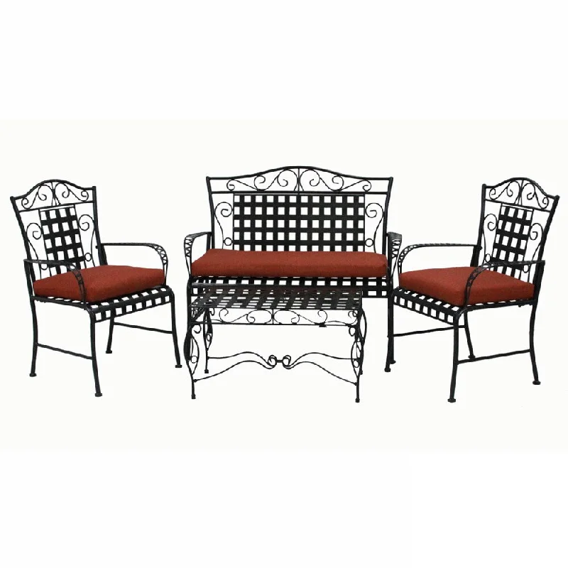 Factory Direct Sale Blazing Needles All-Weather 3-Piece Settee Cushion