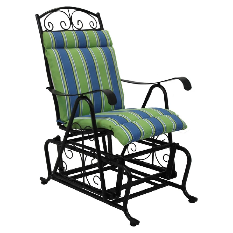 Price Meltdown Blazing Needles Patterned All-weather UV-resistant Outdoor Single Glider Chair Cushion - 43 x 20