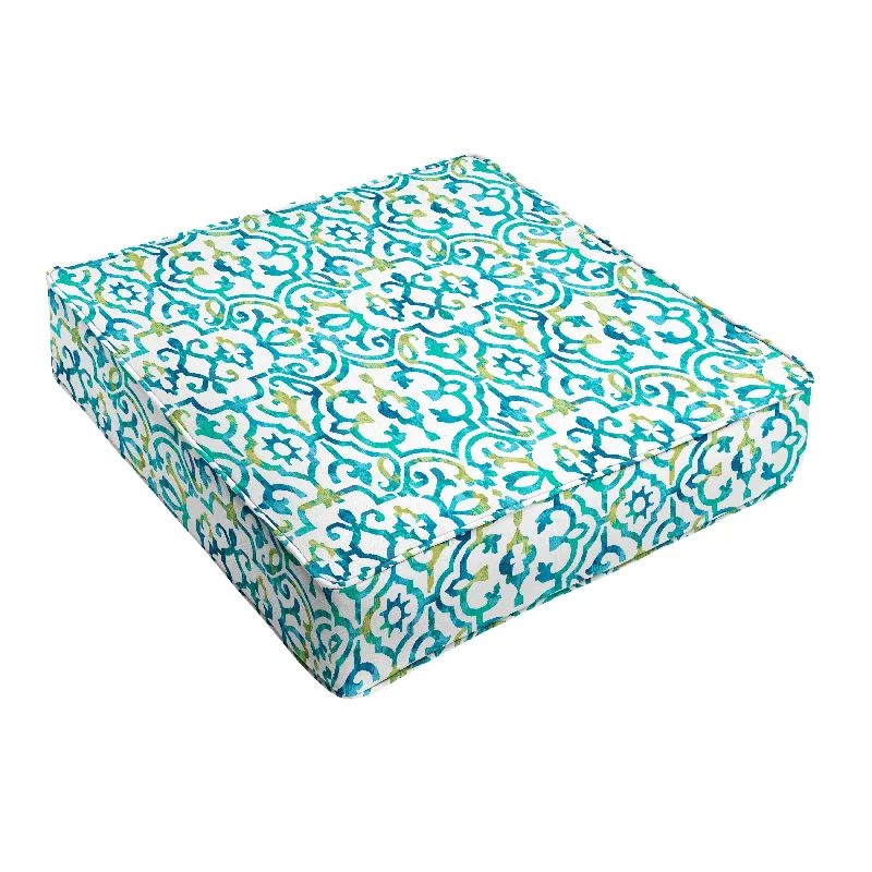 Huge Discounts Blue Corded Indoor/ Outdoor Cushion