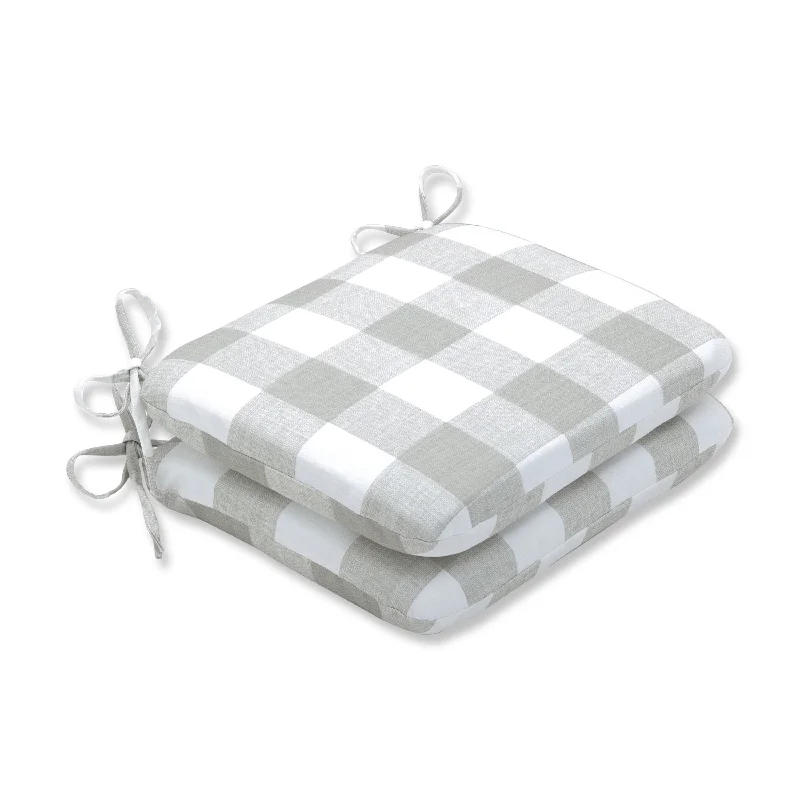 Big Discounts Boulder Bay Buffalo Check Rounded Corners Seat Cushion (Set of 2) by Havenside Home Big Discounts Boulder Bay Buffalo Check Rounded Corners Seat Cushion (Set of 2) by Havenside Home