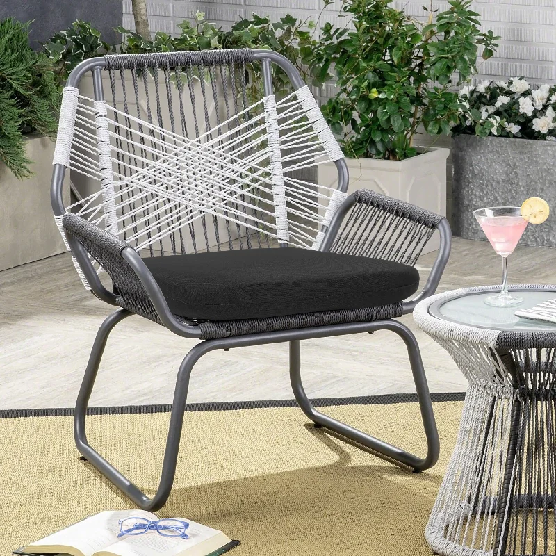 Price Rollback Ebony Outdoor Seat Cushion 18 x 19 in Solid Black - 18" x 19"