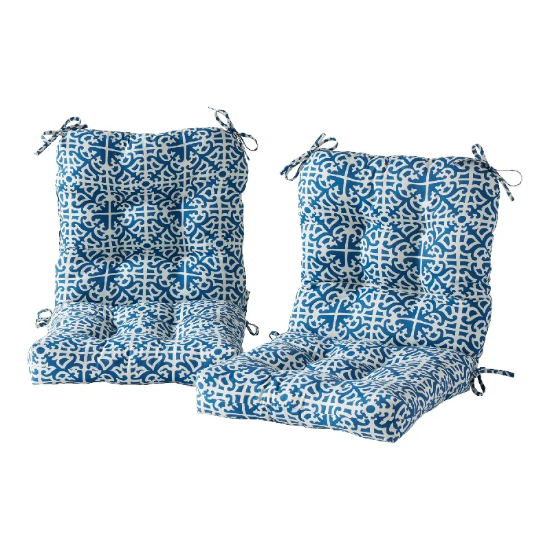 Exclusive Online Offer Greendale 21 x 42-inch Outdoor Indigo Seat/Back Chair Cushion (Set of 2) (Cushions Only)