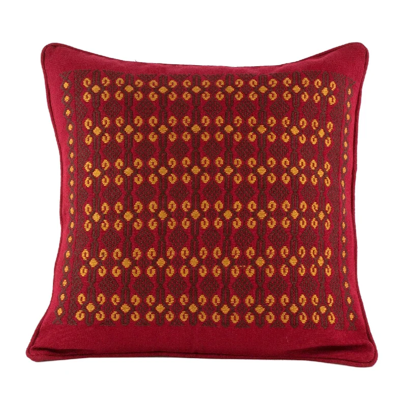 Markdown Madness Handmade Sacred Shapes Cotton cushion cover (Guatemala)