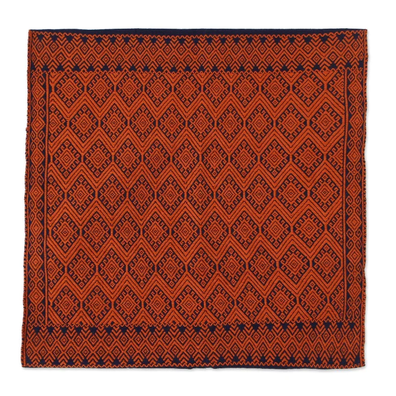Savings Event Handmade Sunrise Geometry Cotton cushion cover (Mexico)