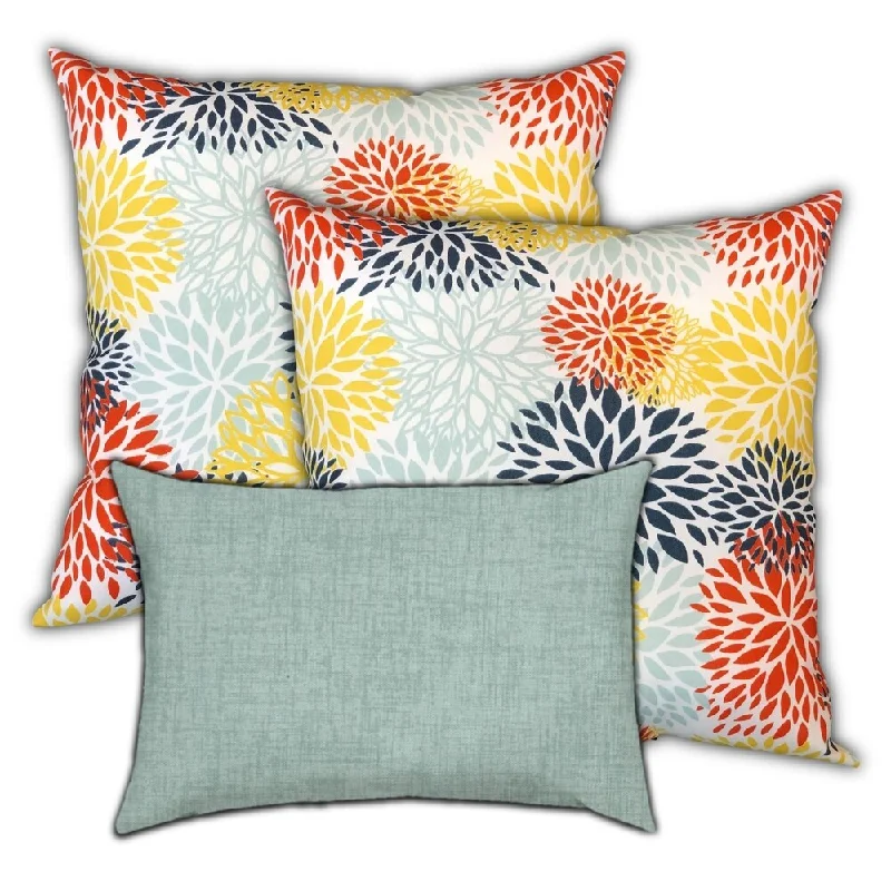 TIME-Limited Offer Ice Blue Seas Indoor/Outdoor, Zippered Pillow Cover, Set of 2 Large & 1 Lumbar, Seafoam, Orange, Yellow TIME-Limited Offer Ice Blue Seas Indoor/Outdoor, Zippered Pillow Cover, Set of 2 Large & 1 Lumbar, Seafoam, Orange, Yellow