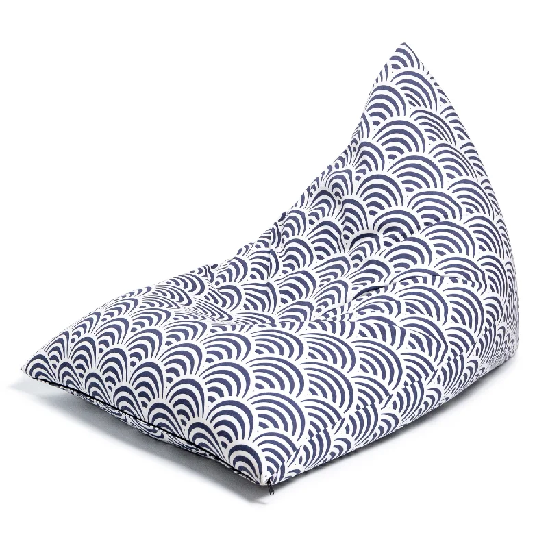 Deal Frenzy Jaxx Twist Outdoor Bean Bag Chair, Marine Scales