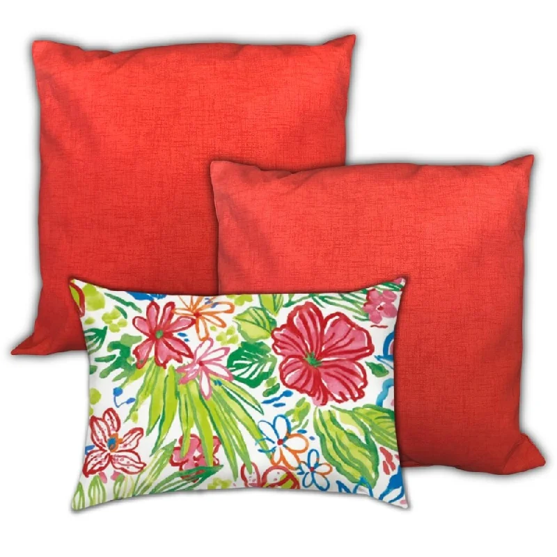 Stock Clearance Joita Coral Seas Polyester Pillow Cover Set