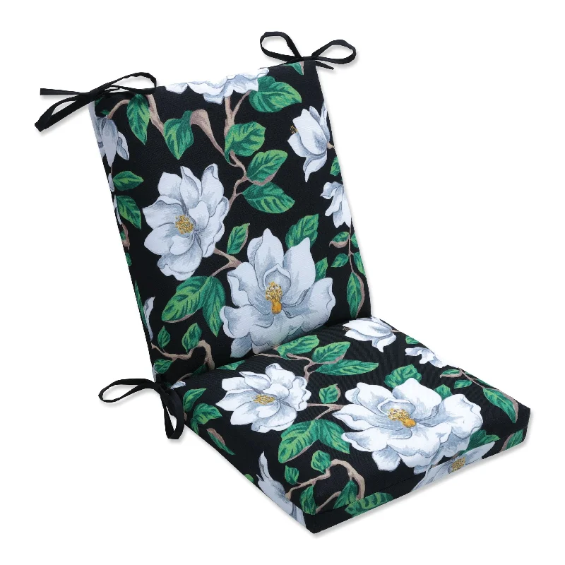 Discount Deals Magnolia Black Squared Corners Chair Cushion - 36.5 X 18 X 3