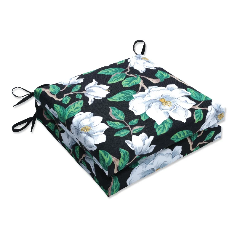 Lowest Price Magnolia Black Squared Corners Seat Cushion (Set of 2) - 20 X 20 X 3