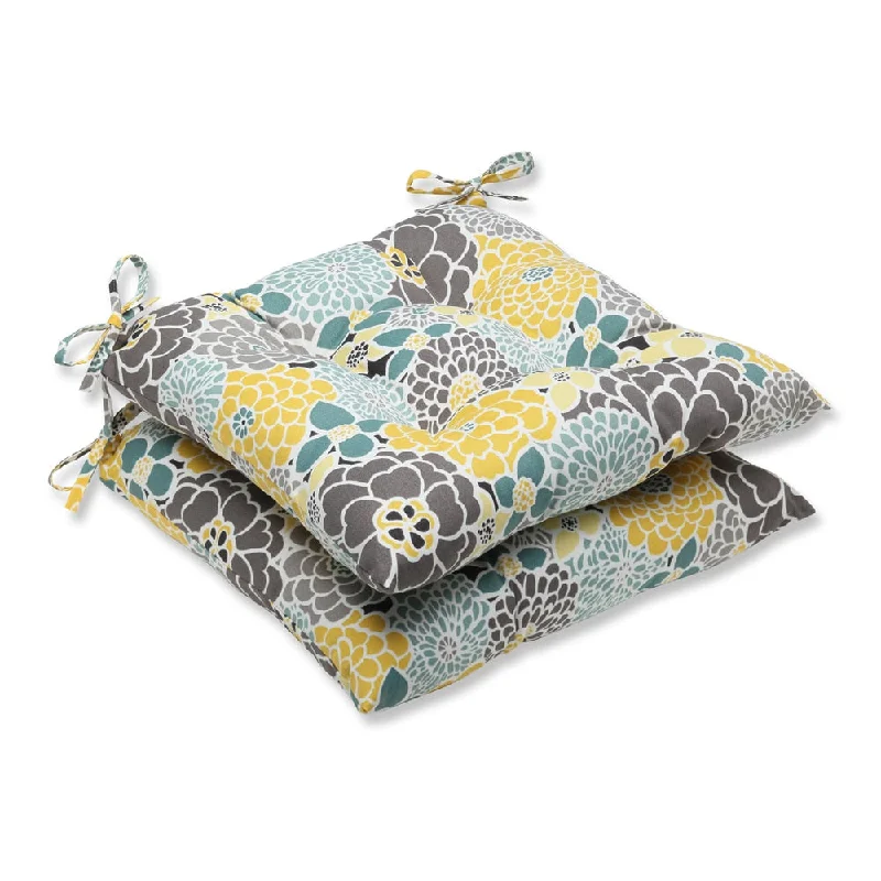 Limited Stock Pillow Perfect Full Bloom Wrought Iron Seat Outdoor Cushions (Set of 2)