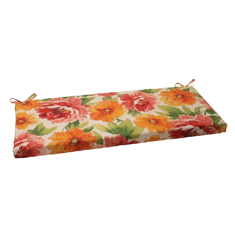 The Best Prices Pillow Perfect Orange Outdoor Primro Bench Cushion