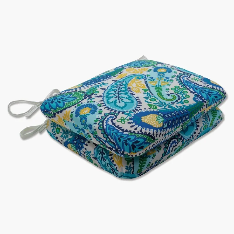 Bonus Savings Pillow Perfect Outdoor Amalia Paisley Blue Rounded Corners Seat Cushion (Set of 2) - 15.5 X 18.5 X 3 - 15.5 X 18.5 X 3 Bonus Savings Pillow Perfect Outdoor Amalia Paisley Blue Rounded Corners Seat Cushion (Set of 2) - 15.5 X 18.5 X 3 - 15.5 X 18.5 X 3