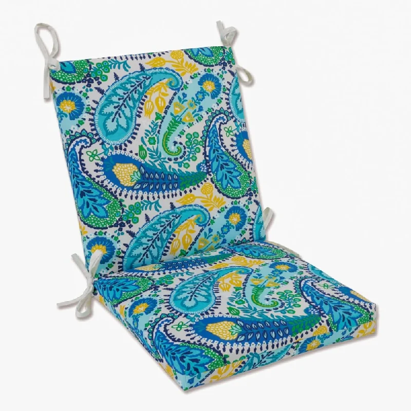 Super Sale Pillow Perfect Outdoor Amalia Paisley Blue Squared Corners Chair Cushion - 36.5 X 18 X 3 - 36.5 X 18 X 3 Super Sale Pillow Perfect Outdoor Amalia Paisley Blue Squared Corners Chair Cushion - 36.5 X 18 X 3 - 36.5 X 18 X 3