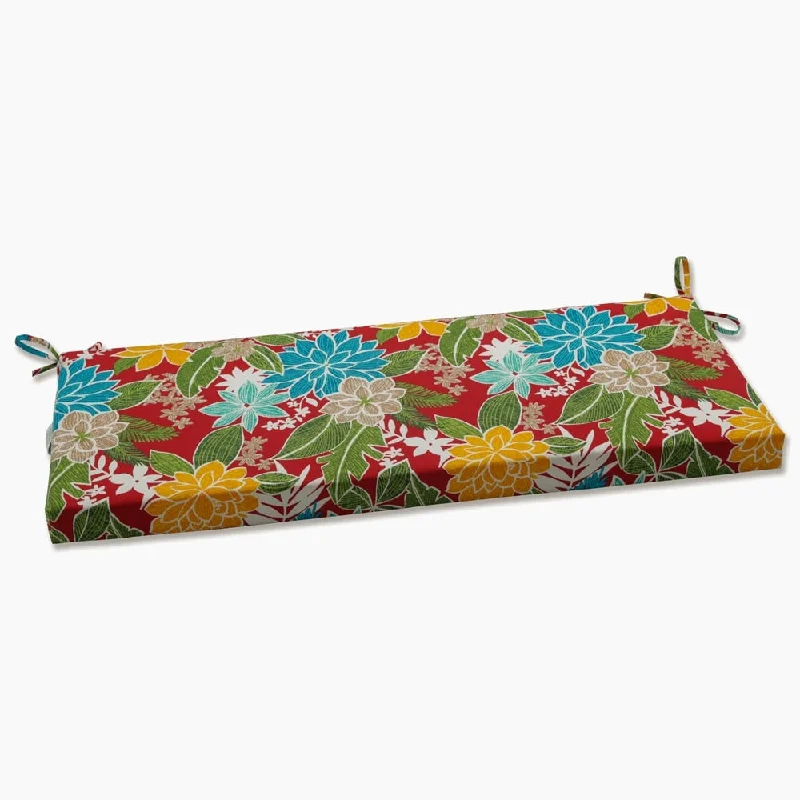 Weekend Special Pillow Perfect Outdoor Bora Cay Red Bench Cushion - 18 X 45 X 3 - 18 X 45 X 3
