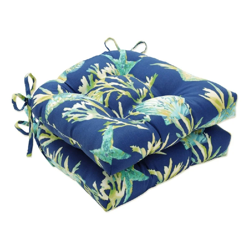 YEAR-End Clearance Pillow Perfect Outdoor Daytrip Pacific Reversible Chair Pad (Set of 2) - 15.5 X 16 X 4 YEAR-End Clearance Pillow Perfect Outdoor Daytrip Pacific Reversible Chair Pad (Set of 2) - 15.5 X 16 X 4