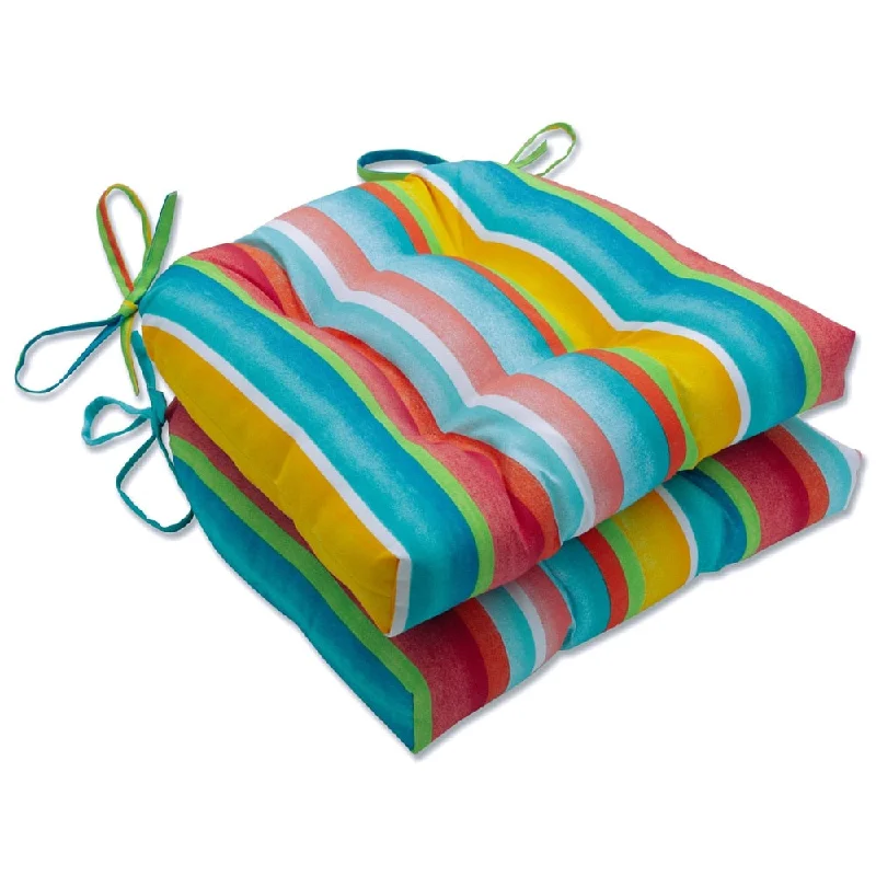 Best Deals Pillow Perfect Outdoor Dina Fiesta Deluxe Tufted Chairpad (Set of 2) - 17 X 17.5 X 4 - 17 X 17.5 X 4 Best Deals Pillow Perfect Outdoor Dina Fiesta Deluxe Tufted Chairpad (Set of 2) - 17 X 17.5 X 4 - 17 X 17.5 X 4