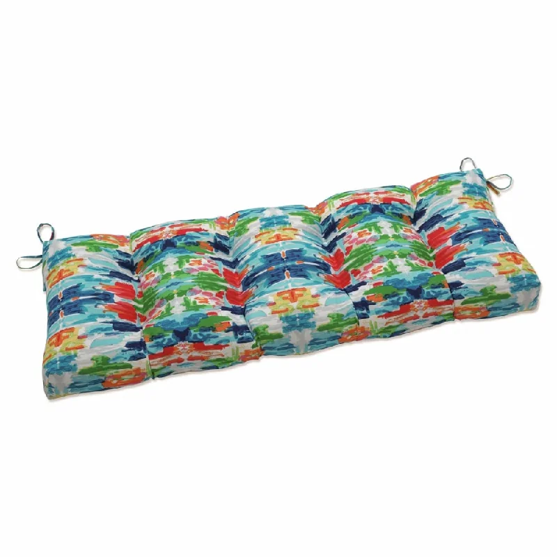 Exclusive Savings Pillow Perfect Outdoor / Indoor Abstract Reflections Multi Outdoor Tufted Bench Swing Cushion 48 X 18 X 5 Exclusive Savings Pillow Perfect Outdoor / Indoor Abstract Reflections Multi Outdoor Tufted Bench Swing Cushion 48 X 18 X 5