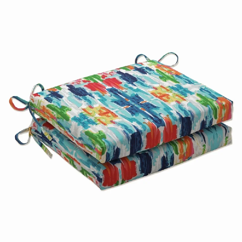 Instant Discount Pillow Perfect Outdoor / Indoor Abstract Reflections Multi Seat Cushion 18.5 X 16 X 3